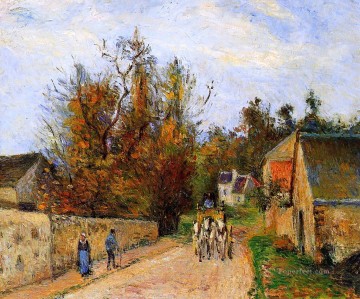 Camille Pissarro Painting - la diligencia 1877 Camille Pissarro